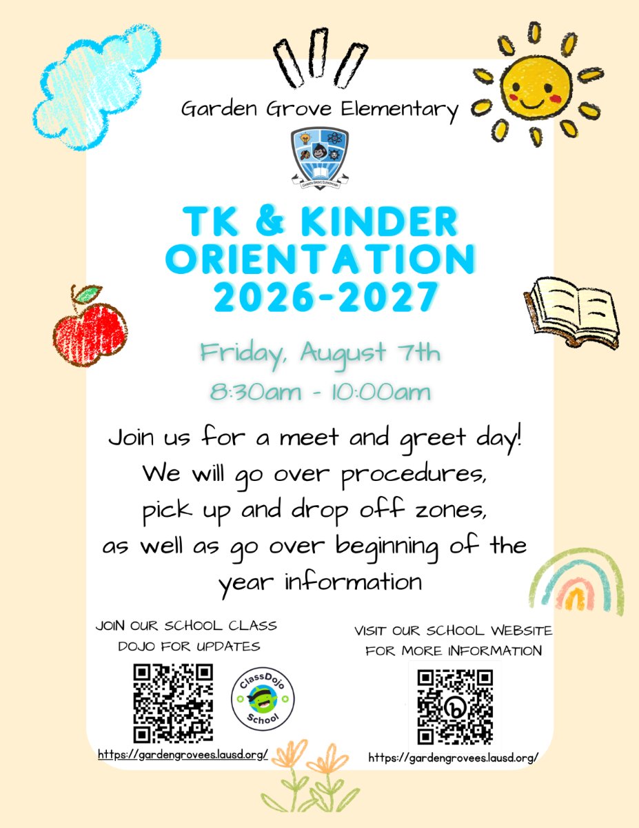 TK & Kinder Orientation